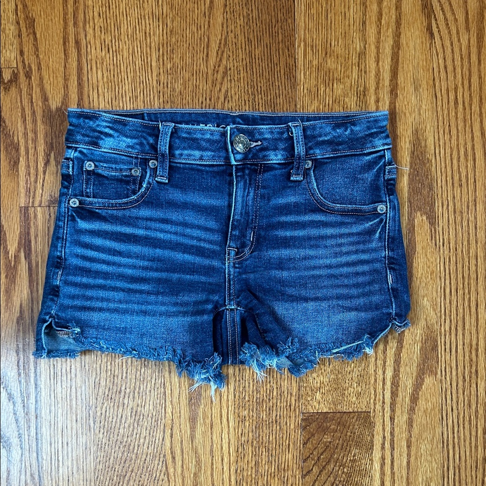 American Eagle Dark Blue Jean Shorts
